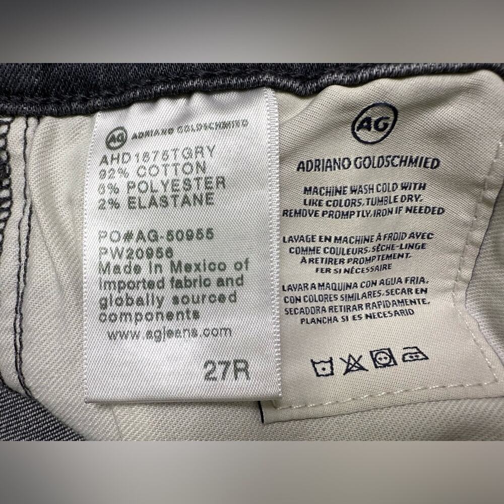 AG Adriano Goldschmied Mari High Rise Straight Jeans Size 27 - Picture 7 of 10